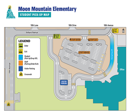 student pick up map